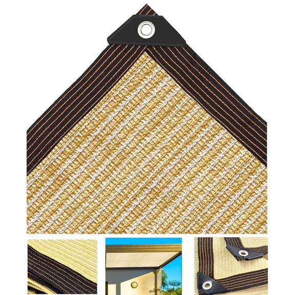 Shade Cloth, 3 x 6 FT Durable Mesh Tarp with Grommets, Sun Shade Cloth,Garden Shade Cloth Shading Antifreezing for Plants Cover, Greenhouse, Barns Kennel, Patio, Tomatoes