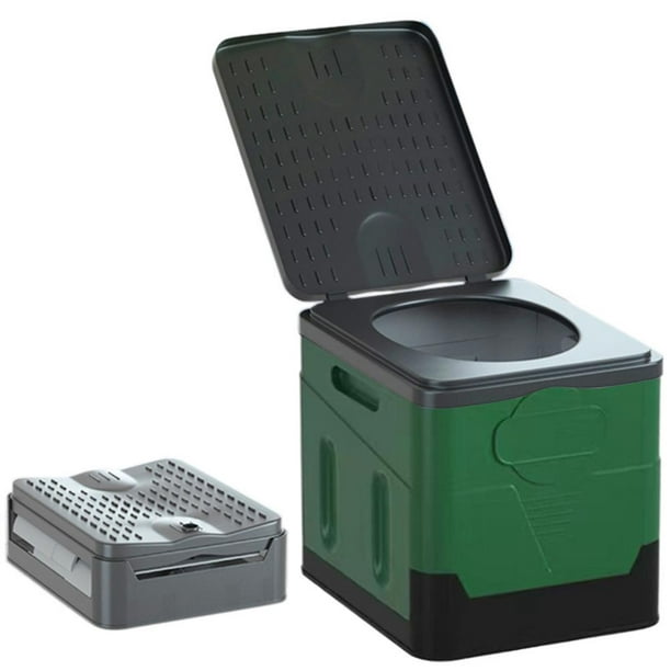 Toilette Portable Pliante pour Voyage en Plein Air Camping-Car Pot pour  Adultes Supporte jusqu'à 150 Kg 