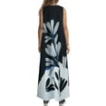 thumbnail image 5 of Fangasis Ladies Long Maxi Dresses Floral Print Tank Dress Sleeveless Summer Beach Sundress Women Casual Bohemian Holiday Style C 3XL, 5 of 7