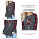 thumbnail image 2 of Women Long Sleeve Tops, Christmas Hat And Red Wine Glass Pattern Print Women Long Sleeve Shirt Plaid Sleeves For Girls For Birthday For Work ANGGREK Otros, 2 of 6