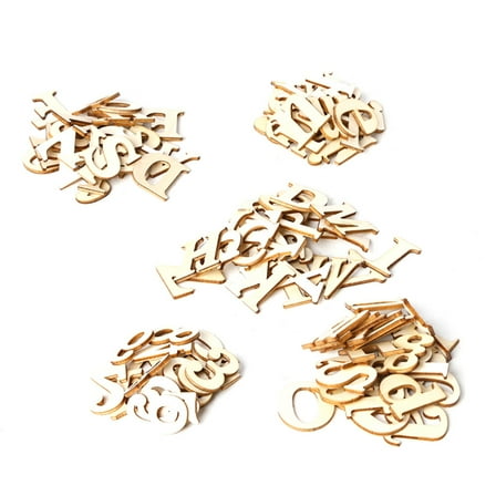 Self Adhesive Wooden Letters Alphabet Sticker Handmade Crafts