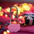 thumbnail image 3 of INC Love Lock Hot Sale Padlock Love Lock Engraved Single/Double Heart Valentines Anniversary Day Gift Couple Christmas Gift, 3 of 8