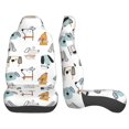 thumbnail image 5 of Haiem Puppy Printed Car Seat Covers Set of 2, Universal Fit Car Seat Covers,Protective Seat Covers,Comfortable Car Seat Covers, Easy Installation Seat Covers, Vehicle Seat Covers, 5 of 9