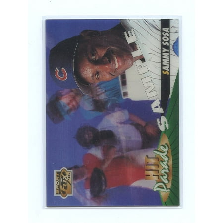 - 1996 Sports Flix Sample #9 Sammy Sosa Chicago Cubs Sample Card
