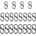 thumbnail image 1 of 20 Piezas Mini Mosquetón Negro Llavero Mini S Forma Mosquetón Clips Mosquetón Llaveros, Doble Bucle Mosquetón Clips para Actividades Al Aire Libre, Camping, Senderismo O Viajes esquí esquí Gafas de esquí, 1 of 5