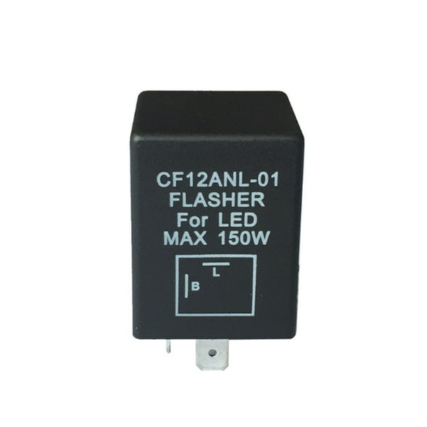 2Pin CF12ANL01 Electronic Led Flasher Relay Fix Turn Signal Bulbs