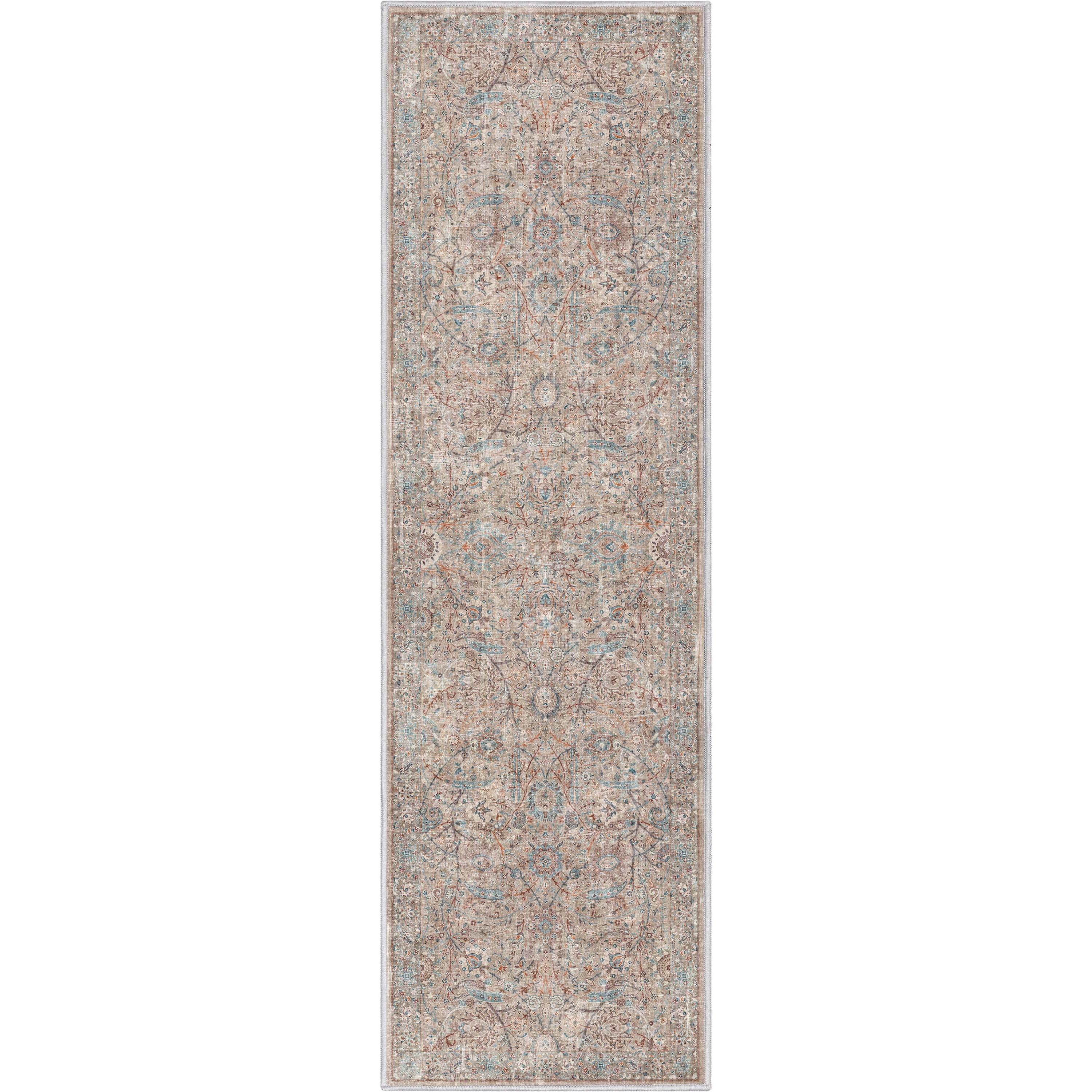 Well Woven Asha Emilia Vintage Oriental Ivory 2'3" x 7'3" Runner Rug