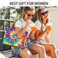 thumbnail image 5 of Large Capacity Tote Bag,Colorful Rainbow Tie Dye Spiral Pattern Handbag Fashion Luxury Tote Bag,15.7"x13"x 5.1" Inches,Laptop Compatible, 5 of 6