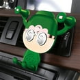 thumbnail image 1 of pstuiky Soporte para teléfono de coche con diseño de dibujos animados de Dioses de la Riqueza de China soporte de navegación personalizado con forma novedosa soporte de ventilación, 1 of 6