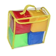 LeeQinersw 4 Pack 4" Playing Game Dices Soft Foam Cubes Diy Learning Cubes for All Subjects