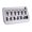 Silver, variant on Electric Guitar Bridge with Screws & Wrench 10.5mm Spacing Zincs Alloy Adjustable 6 String Guitar Bridge Enduring