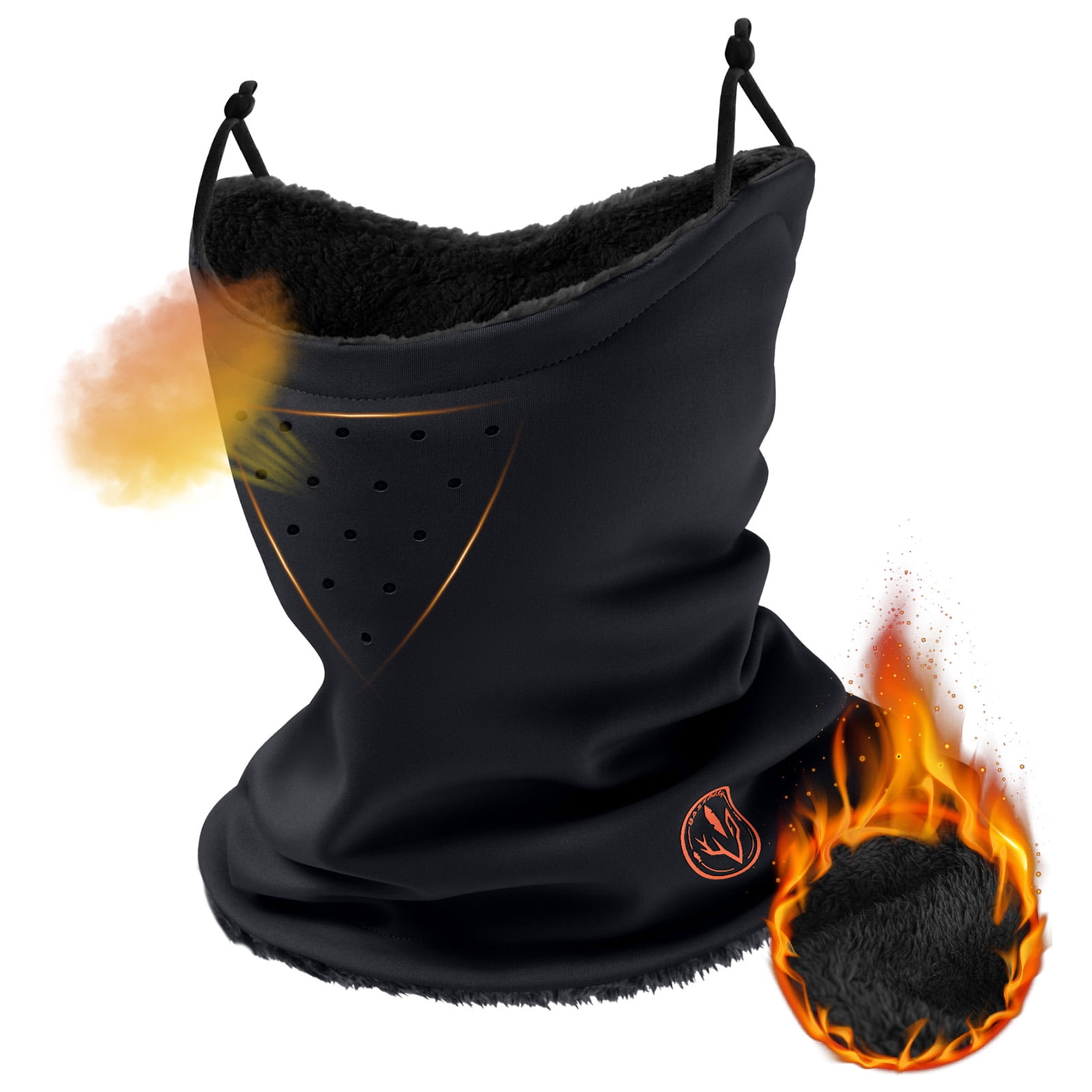 BASSDASH Unisex Winter Neck Gaiter Warmer Insulated Fleece Hunting Face Mask Water Resistant for Fishing Hiking Skiing