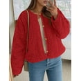 thumbnail image 4 of PRETTYGARDEN Women's Winter Faux Fur Coats Fuzzy Fleece Cropped Jackets Buttons Warm Casual Trendy Fall Fashion Clothes, 4 of 10