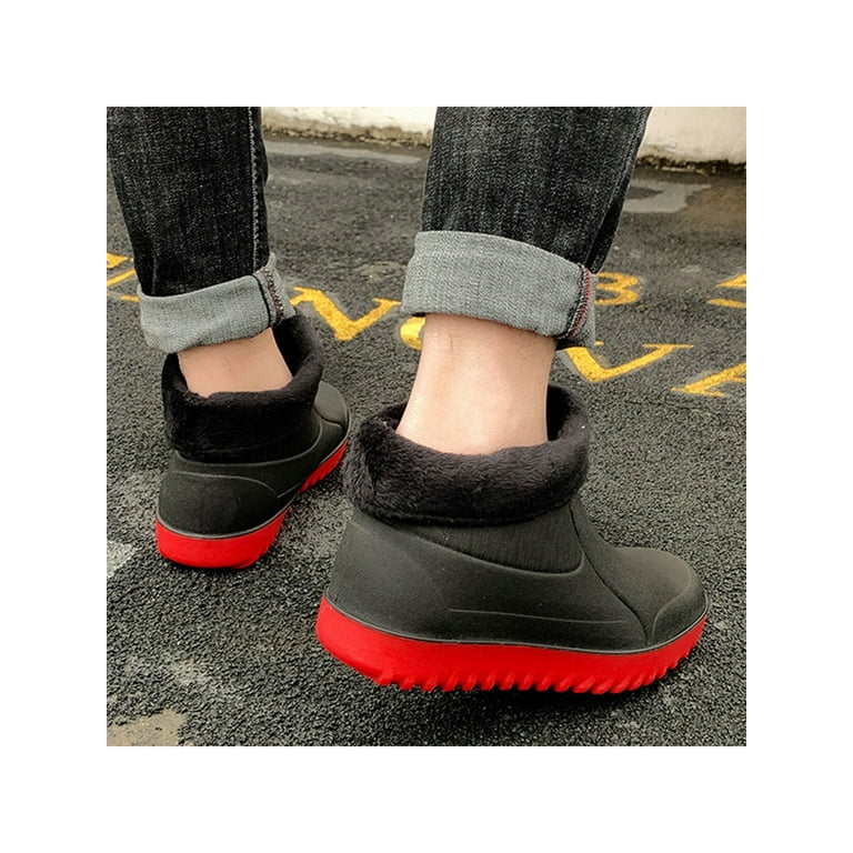 Rubber boots with shop removable liners