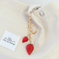 thumbnail image 4 of Wrapables Novelty Keychain and Bag Charm for Purse Handbag Backpack, Strawberry, 4 of 6