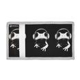 thumbnail image 2 of JIALIOU Nylon Trifold Card Wallet with ID Window Zipper Pocket for Men Women Teen Cute Frog Wearing Headphones, 2 of 7