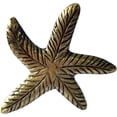 thumbnail image 2 of Set of 6 Gold Metal Starfish Shape Cabinet Knobs by Perilla Home, 2 of 7