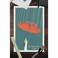 thumbnail image 2 of McMinnville, Oregon, Umbrella, Letterpress (12x18 Wall Art Poster, Room Decor), 2 of 3
