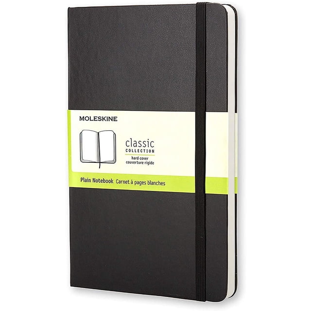 Libreta Moleskine Pasta Dura Negro Hoja Blanca 9788883701146