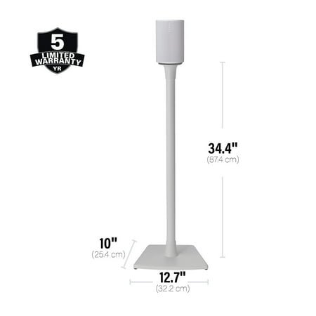 Sanus - Wireless Speaker Stands for Sonos Era 100  (Pair) - White