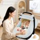 thumbnail image 5 of ndas de asiento de coche de muselina para bebés, nda de asiento de coche de bebé de verano para niños y niñas con ventana transpirable, toldo ligero de asiento de coche para bebé, gris, 5 of 5