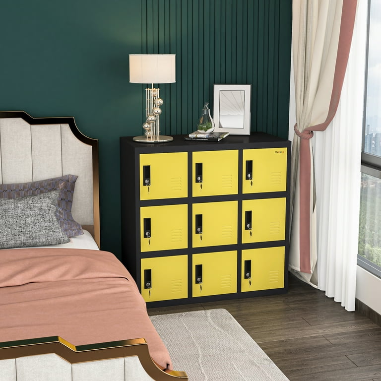 MECOLOR Metal Small Locker for Girls and Boys Bedroom School or