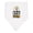 White and Black, variant on Inktastic I'm with a Bunch of Fools with Jester Hat April Fools Day Baby Bandana Bib
