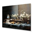 thumbnail image 2 of Designart "Serene Still Life with Floral Elements III" Floral Metal Art Print, 2 of 5