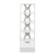 thumbnail image 5 of VECELO 5 Tier Shoe Rack, K-shaped Foldable Shoe Shelf Without Assembly, Space-Saving Shoe Storage Organizer for Bedroom, Living Room, Entryway, Gray, 5 of 6