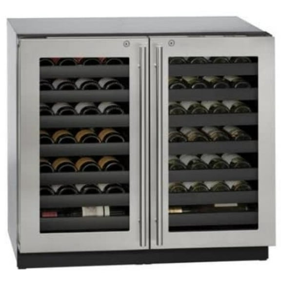 U-Line U-3036Wcwc13b 36" Wide 62 Bottle Capacity Undercounter Glass Door Wine Cooler -