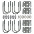 thumbnail image 1 of A.A Round U Bolt & Plate Kit for Trailer Axle, Galvanized Zinc, 3"W x 7"L (Tandem Axle), 1 of 4