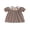 Coffee, variant on BemeyourBBs Girls Thanksgiving Dress Short Sleeve Turkey Embroidery Striped Dress