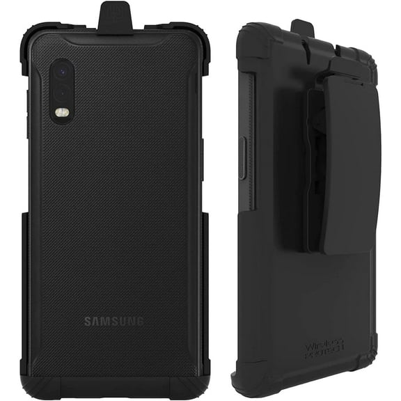 Wireless ProTech Case with Clip Compatible with Samsung Galaxy XCover Pro Phone Model SM-G715, Secure fit, Quick Release Latch and Heavy Duty Swivel Belt Clip Holster (Black)