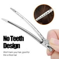 thumbnail image 4 of 50 PCS 3.5 Inch Duck Billed Clips,Metal Alligator Curl Hair Clips with Holes for Styling, Coloring, Thick Hair Rollers, Salon Use,Alligator Clips for Women for Thick Hair & Thin Hair,Silver, 4 of 7