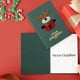 thumbnail image 1 of Adornos navideños, tarjetas de felicitación navideñas vintage de papel perlado, bendición tridimensional, tarjeta de bendición navideña de Acción de Gracias con sobre, tarjetas de felicitación de pape, 1 of 6
