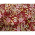 thumbnail image 5 of oneOone Silk Tabby Red Fabric Paisleys Sewing Craft Projects Fabric Prints By Yard 42 Inch Wide, 5 of 5