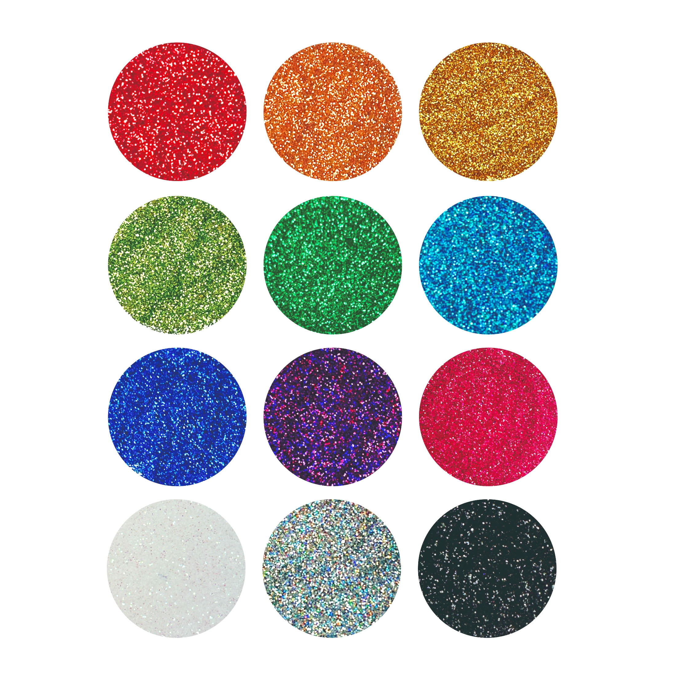 Hello Hobby Classic Fine Glitter Shakers, 12 Pack