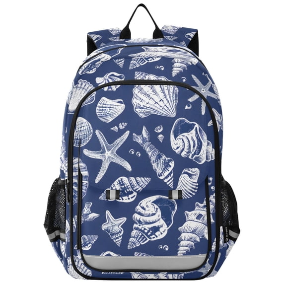 ALAZA Sea Shells Starfish Laptop Backpack Purse Travel Bag Casual School Bookbag Rucksack for Women Men