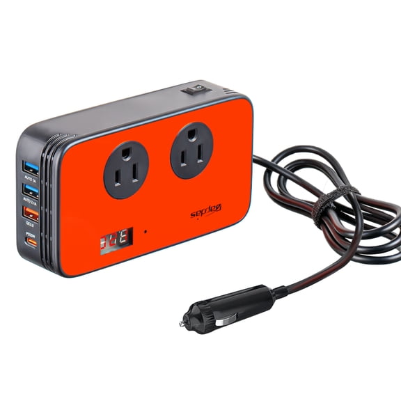 Bapdas 300W Car Power Inverter DC 12V to AC 110V Car Charger Adapter with PD 25W USB-C, QC3.0 and Dual USB Ports