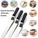 thumbnail image 2 of Espátula de glaseado de metal de acero inoxidable para decoración de pasteles de cocina, juego de 3 espátulas de glaseado en ángulo Sorxine con hoja de 6", 8", 10" (negro 2) Ormromra JQWJ084, 2 of 4