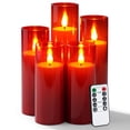 thumbnail image 1 of Juego de 5 velas LED sin llama Amagic con temporizador remoto, 1 of 7