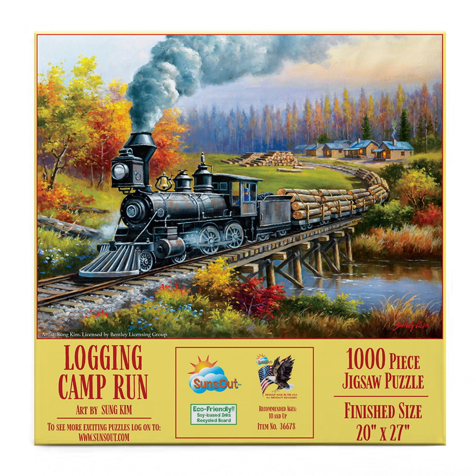 SUNSOUT INC - Spring Pagoda - 1000 Pc Jigsaw Puzzle By Artist Sung Kim Finished Size 20 X 27 Mpn 41167