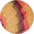 thumbnail image 1 of Ahgly Company Tapis d'Intérieur Lavable en Machine Carré Rouge Pamplemousse, 3 Pieds Carré, 1 of 7