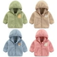 thumbnail image 4 of URMAGIC Baby Girls Boys Winter Fleece Jacket Faux Fur Jacket Warm Hooded Outwear Zip Up Cardigan Fall Jacket Outwear, 4 of 4