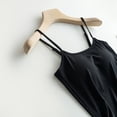 thumbnail image 4 of MESSUEN Camisole Tops for Women Tank Top with Built in Bra Square Neckline Camisole Solid Color with Bra Pads Bra One Vest Camisole Summer Tank Tops Womens Blouses Dressy Casual Black S, 4 of 7
