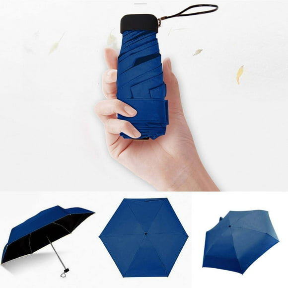 TIMIFIS Umbrella Travel Umbrella Compact Flat Lightweight Umbrella Parasol Folding Sun Umbrella Mini Umbrella Mini Umbrella - Fall Savings Clearance