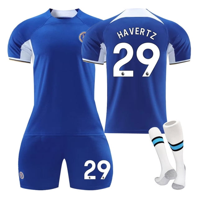 23-24 Chelsea home children's student training suit jersey sports team uniform NO.29 HAVERTZ 26