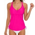 thumbnail image 3 of HAPIMO Women's Bikini Set Modest Coverage Swimming Use Ideal For Summer Water Activities Comfortable For All Day Wear Hot Pink M, 3 of 6