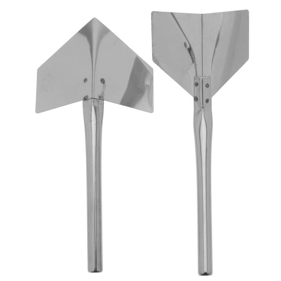 CRAFTHROU 2Pcs Silver Square Drywall Corner Tool for Plastering and Finishing on Interior Walls 15.0x7.0x0.8in
