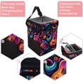 thumbnail image 2 of Musical Instrument Foldable Car Trash Can with Lid - Leak-proof Hanging Storage Bag for Car Trash Bin, Car Garbage Can, 2 of 6